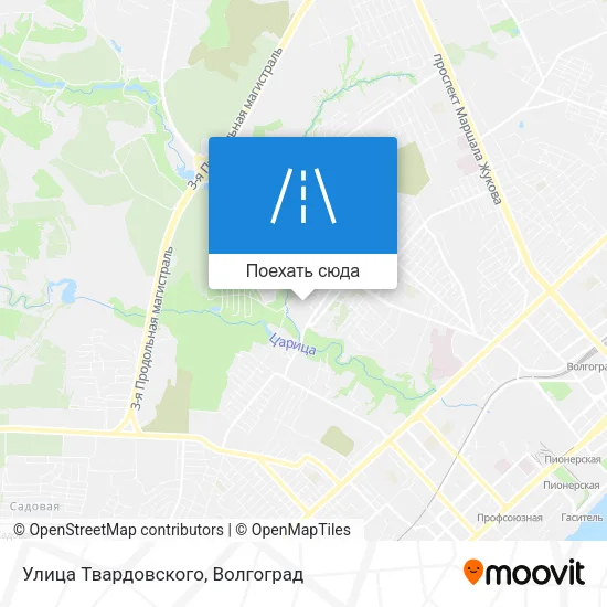 Карта Улица Твардовского