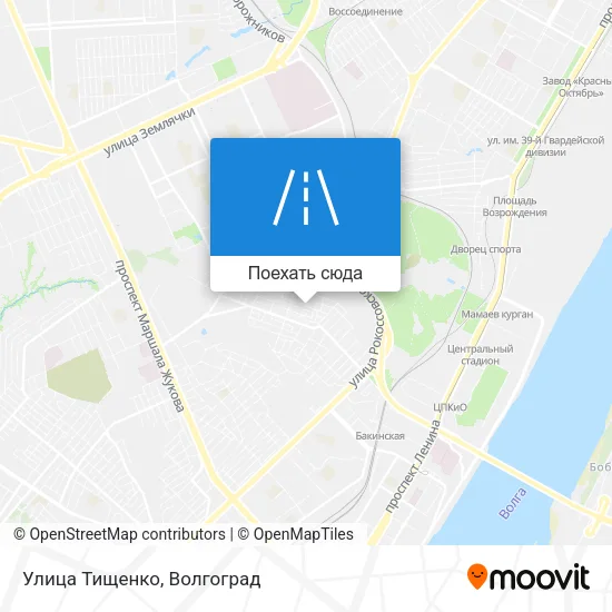 Карта Улица Тищенко