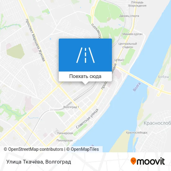 Карта Улица Ткачёва