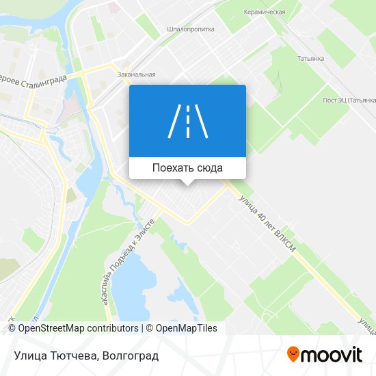 Карта Улица Тютчева