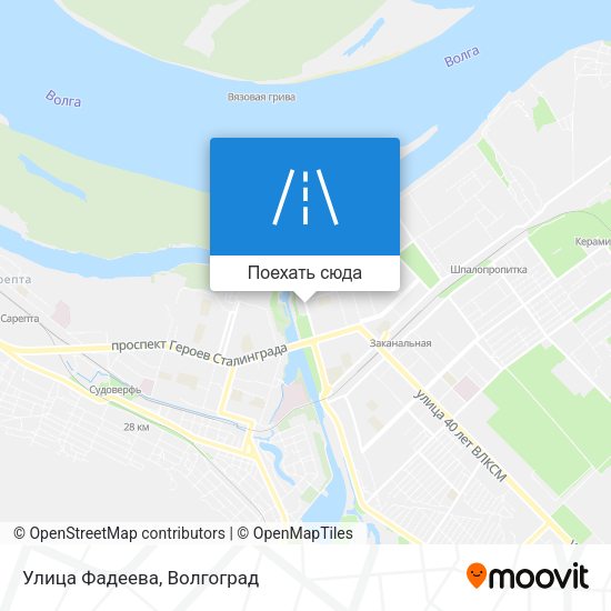 Карта Улица Фадеева