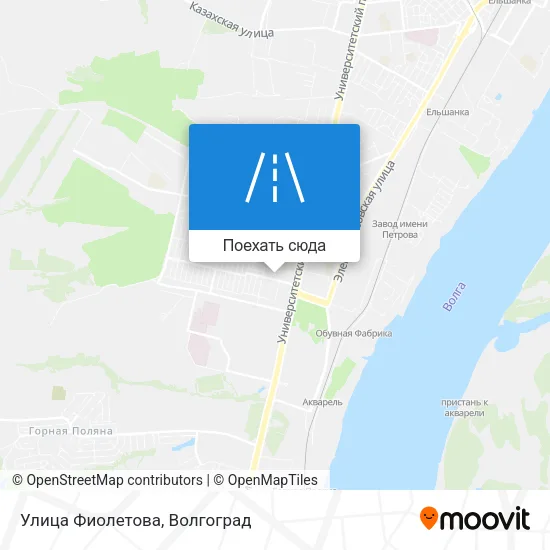 Карта Улица Фиолетова