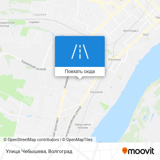 Карта Улица Чебышева
