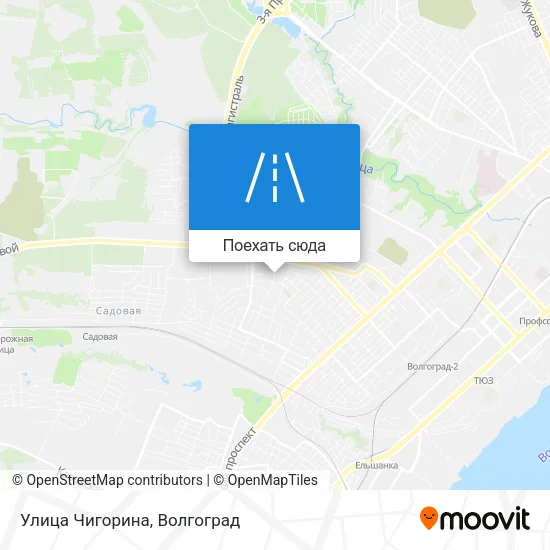 Карта Улица Чигорина