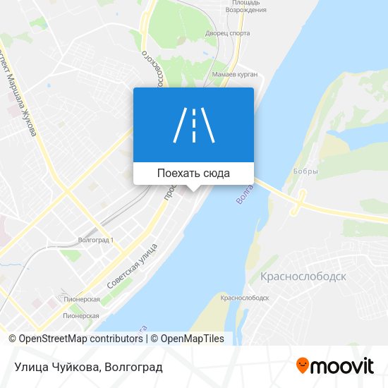 Карта Улица Чуйкова
