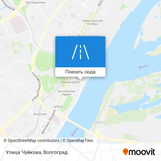 Карта Улица Чуйкова