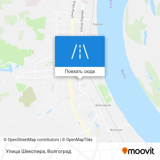 Карта Улица Шекспира