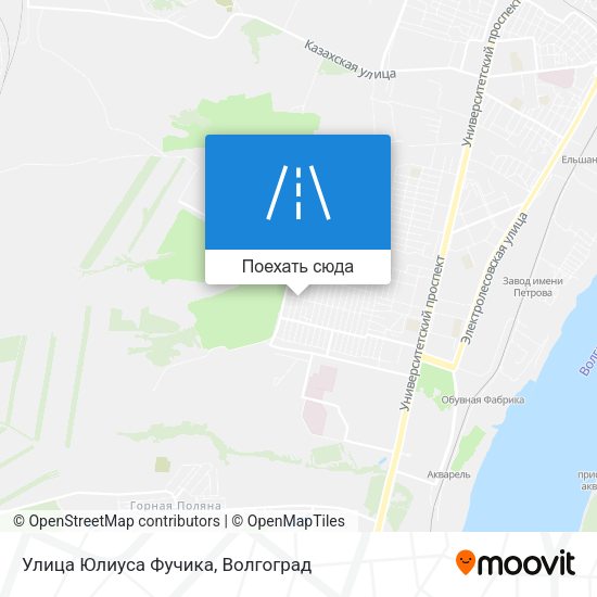 Карта Улица Юлиуса Фучика
