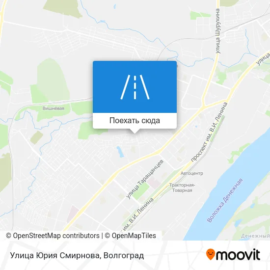 Карта Улица Юрия Смирнова