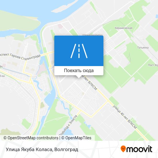 Карта Улица Якуба Коласа
