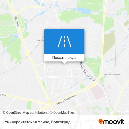 Карта Университетская Улица
