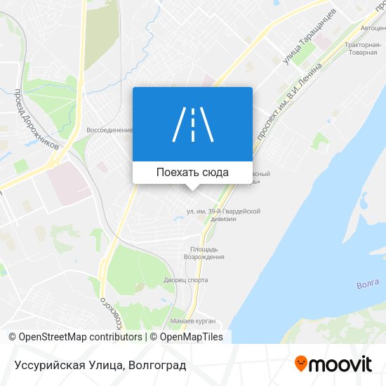 Карта Уссурийская Улица