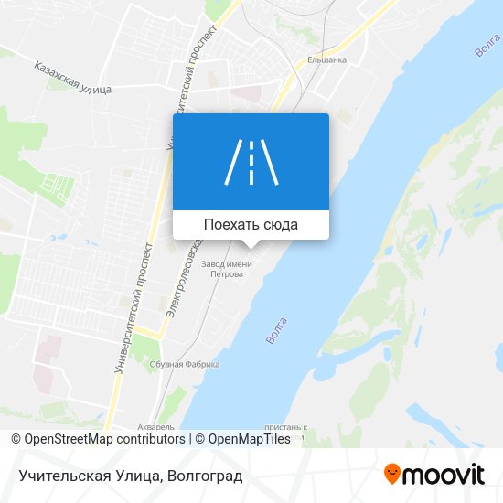 Карта Учительская Улица