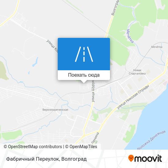 Карта Фабричный Переулок