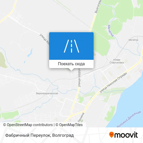 Карта Фабричный Переулок