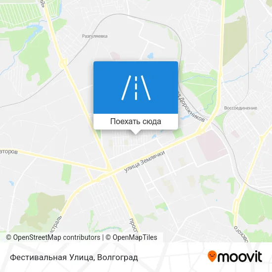 Карта Фестивальная Улица