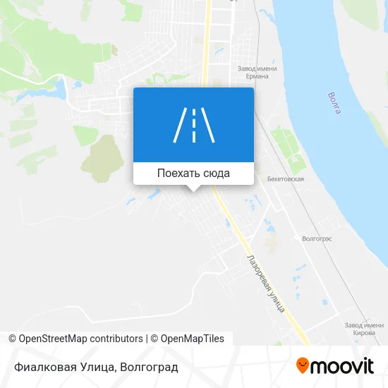 Карта Фиалковая Улица