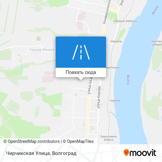 Карта Чирчикская Улица