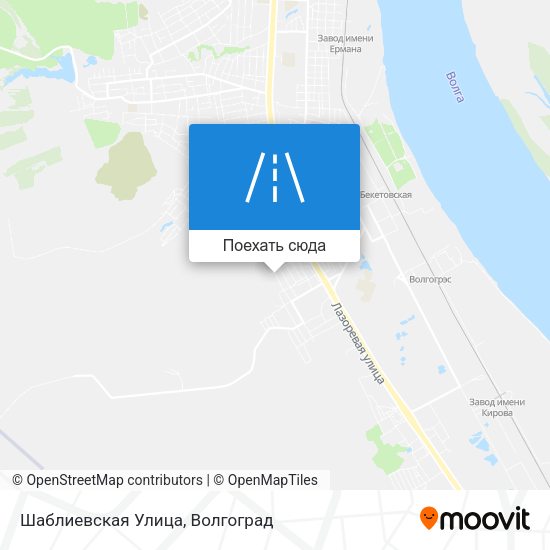 Карта Шаблиевская Улица