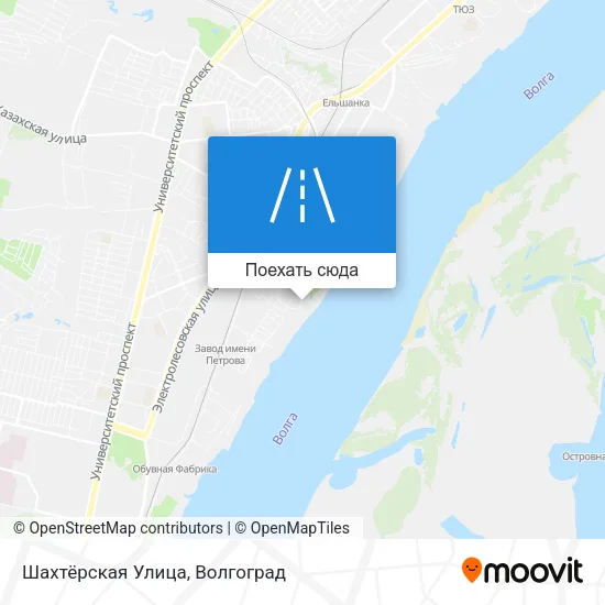 Карта Шахтёрская Улица
