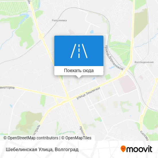 Карта Шебелинская Улица