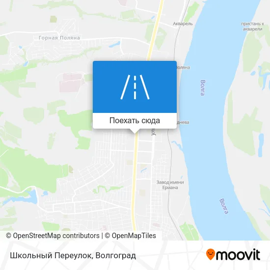 Карта Школьный Переулок
