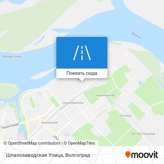 Карта Шпалозаводская Улица