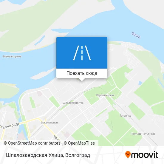 Карта Шпалозаводская Улица