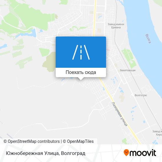 Карта Южнобережная Улица