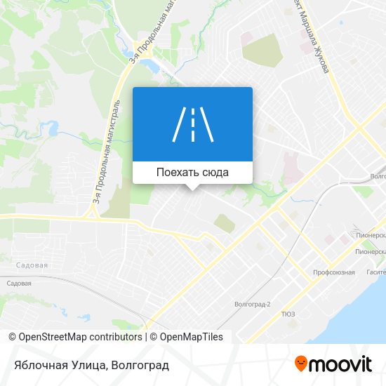 Карта Яблочная Улица
