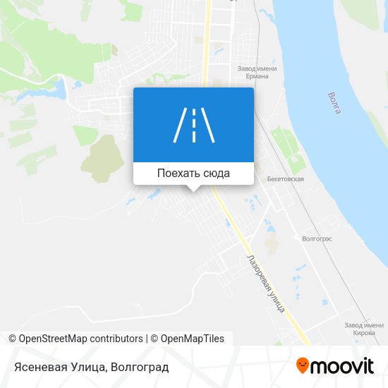 Карта Ясеневая Улица