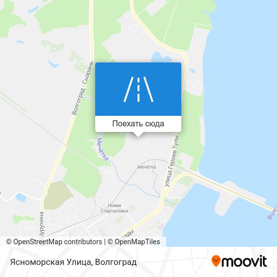 Карта Ясноморская Улица