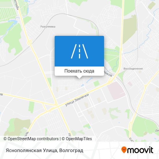 Карта Яснополянская Улица
