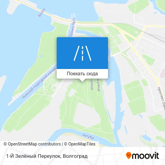 Карта 1-Й Зелёный Переулок