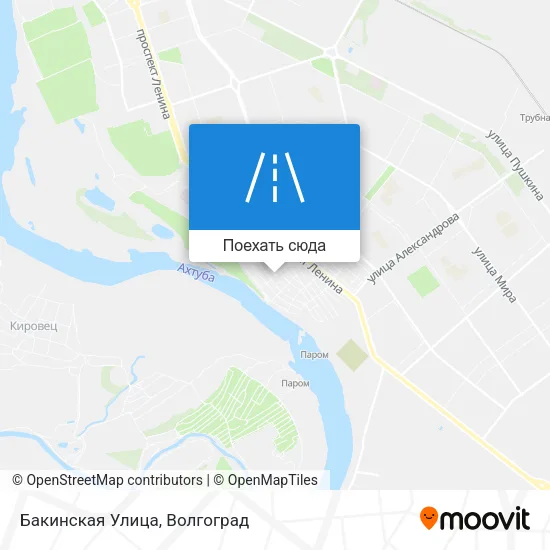 Карта Бакинская Улица