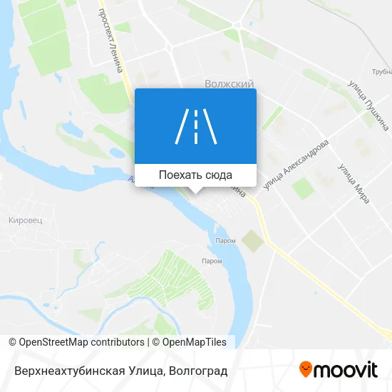 Карта Верхнеахтубинская Улица