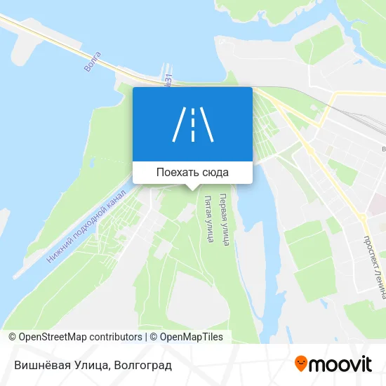 Карта Вишнёвая Улица