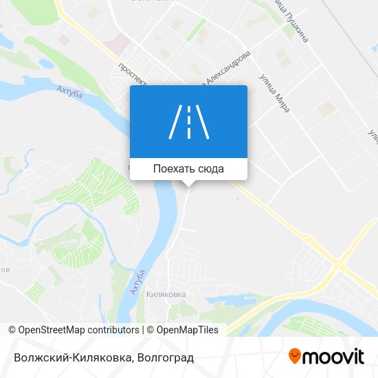 Карта Волжский-Киляковка