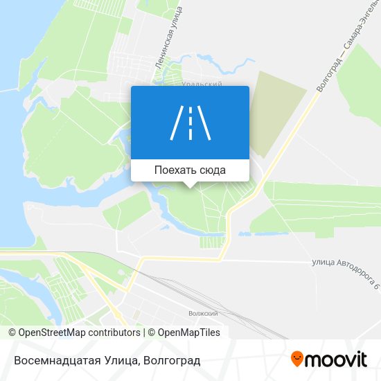 Карта Восемнадцатая Улица