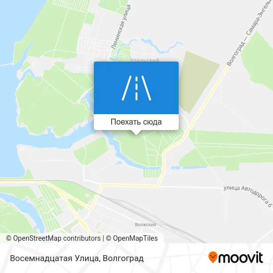 Карта Восемнадцатая Улица