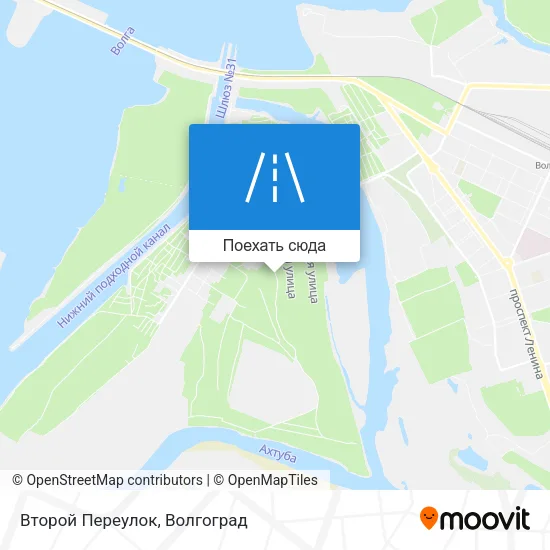 Карта Второй Переулок
