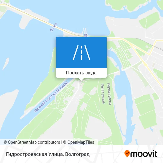 Карта Гидростроевская Улица