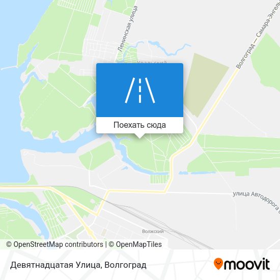 Карта Девятнадцатая Улица