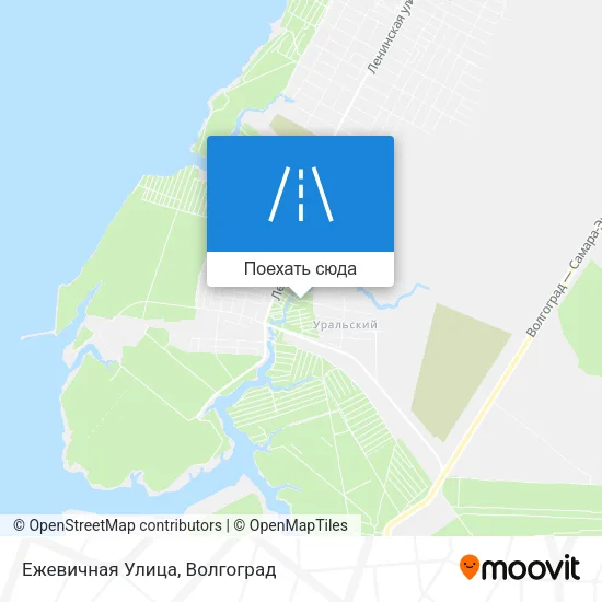 Карта Ежевичная Улица