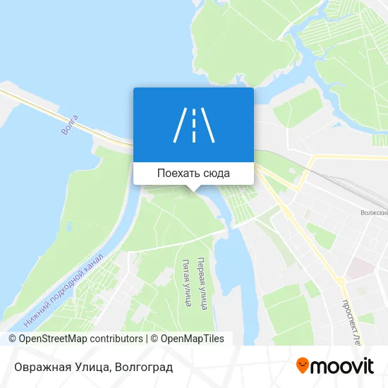 Карта Овражная Улица