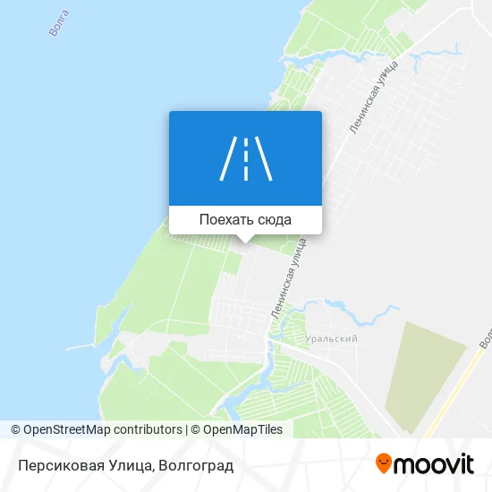 Карта Персиковая Улица
