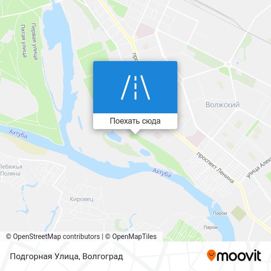 Карта Подгорная Улица