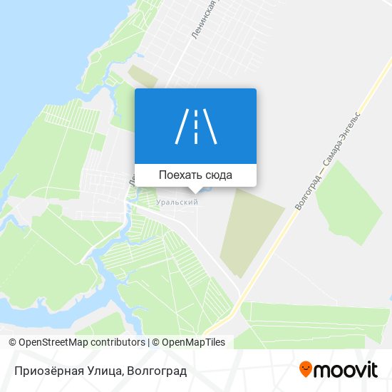 Карта Приозёрная Улица