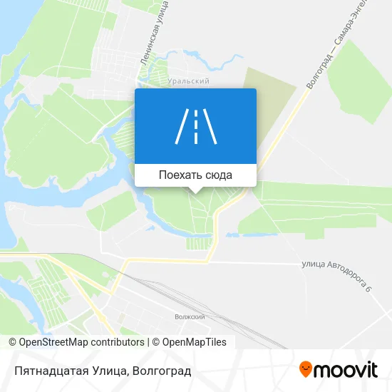 Карта Пятнадцатая Улица