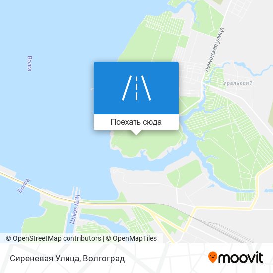 Карта Сиреневая Улица